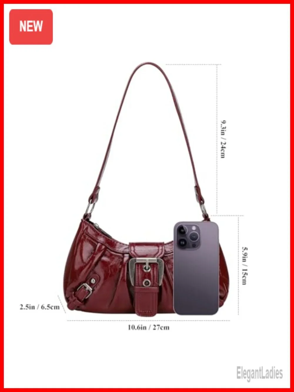 Faux Leather Women's Tote Shoulder Bag Hobo Purse Lightweight